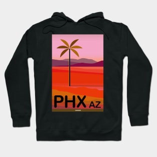 Phoenix Arizona Travel Poster Hoodie